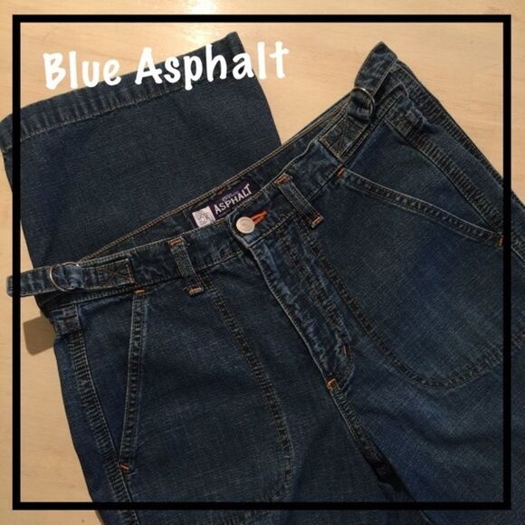 Blue Asphalt Rigid Flare Jeans Size 5 - Picture 2 of 3